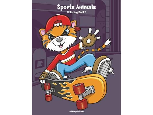 Sports Animals Coloring Book 1