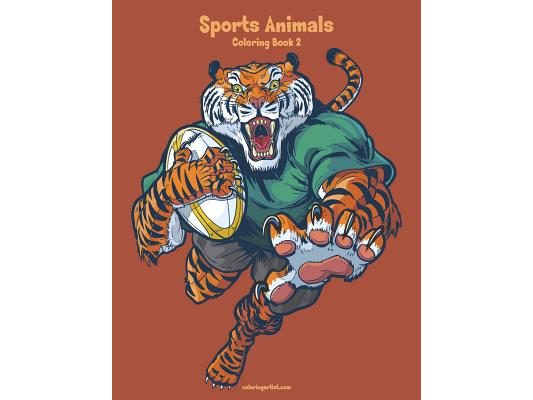 Sports Animals Coloring Book 2