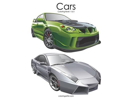 Cars Coloring Book 1 & 2