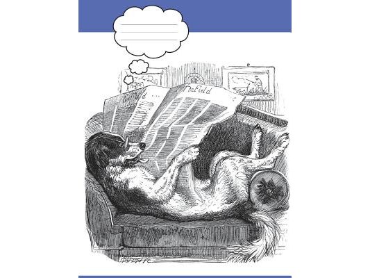 Funny Dog Reading the Newspaper
