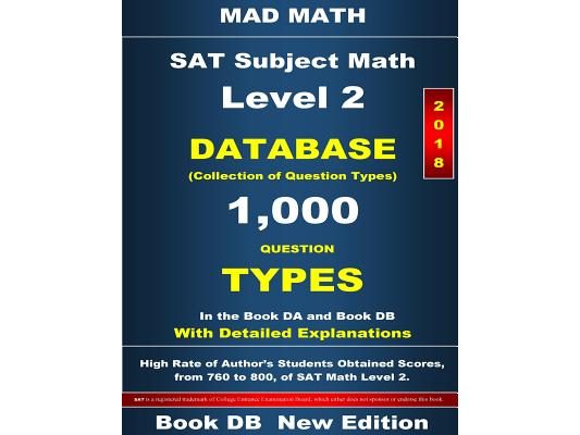 2018 SAT Subject Math Level 2 Book DB