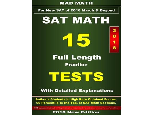 2018 New SAT Math 15 Tests