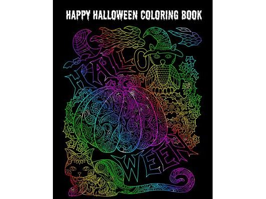Happy Halloween Coloring Book: Halloween Books, Stress Relief Coloring Book, Halloween Drawings!