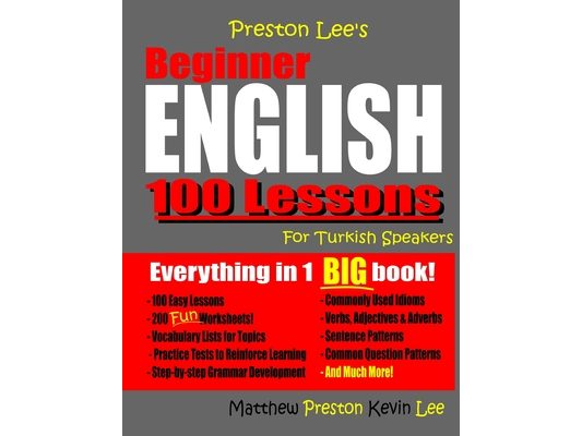 Preston Lee's Beginner English 100 Lessons For Turkish Speakers