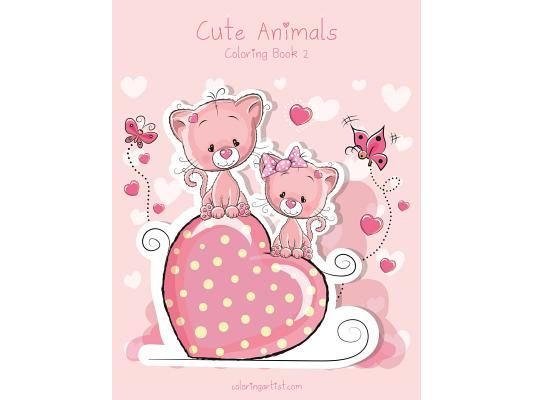 Cute Animals Coloring Book 2