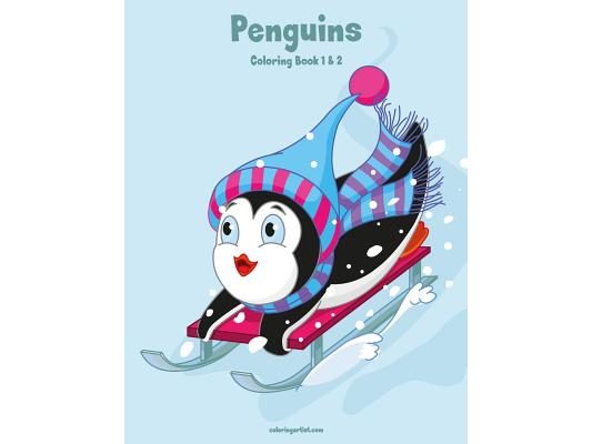 Penguins Coloring Book 1 & 2