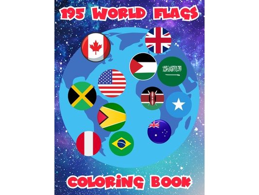 195 World Flags Coloring Book