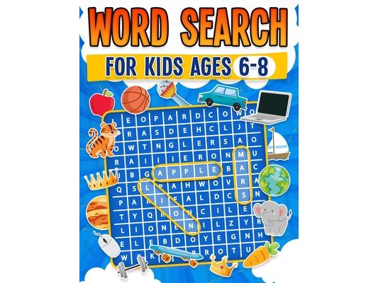 Word Search for Kids Ages 6-8 100 Fun Word Search Puzzles Kids Activity Book Large Print Paperback