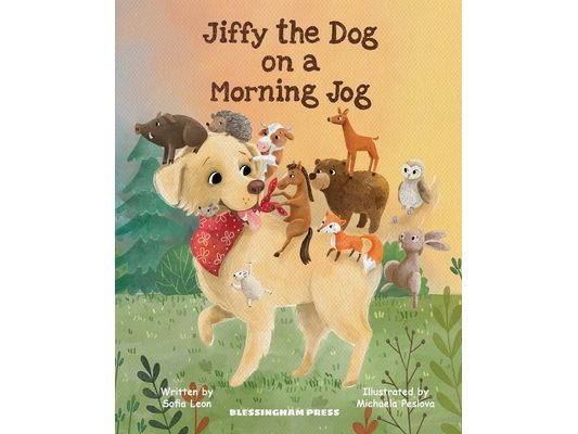 Jiffy the Dog on a Morning Jog
