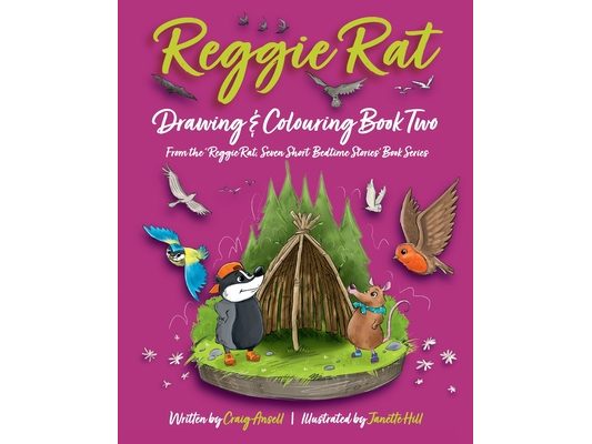 Reggie Rat Drawing & Colouring Book 2: From the Reggie Rat Seven Short Bedtime Stories Books 3 & 4