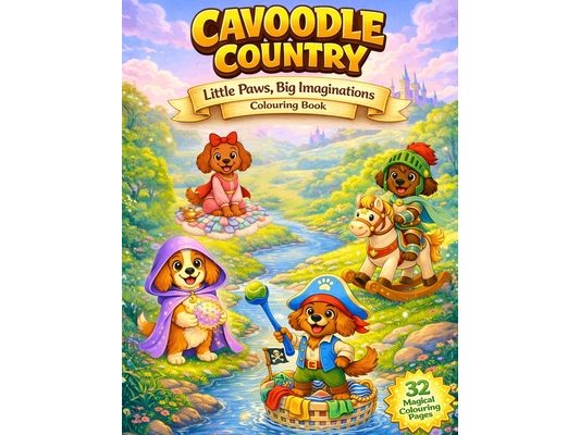Cavoodle Country Little Paws Big Imaginations Colouring Book: A Whimsical Fantasy Dress-Up Colouring Book for Kids 3-8