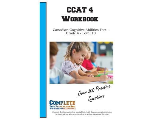 CCAT 4 Workbook: Canadian Cognitive Abilities Test - Grade 4 - Level 10