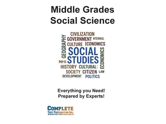Middle Grades Social Science Skill Practice: Practice Test Questions for US History, World History, Geography, Civics, and Economics
