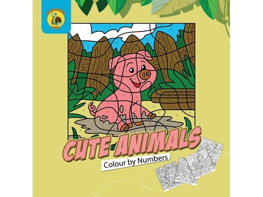 Cute Animals Colour by Numbers: Practice Learning Numbers While Having Fun Colouring! (Ages 3-5)