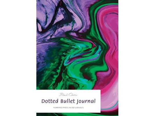 Dotted Bullet Journal: Medium A5 - 5.83X8.27 (Marbled)