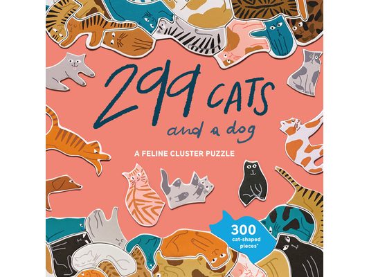 299 Cats (and a Dog) 300 Piece Cluster Puzzle: A Feline Cluster Puzzle
