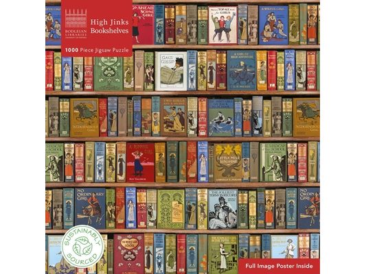 Adult Sustainable Jigsaw Puzzle Bodleian Libraries: High Jinks Bookshelves: 1000-Pieces. Ethical, Sustainable, Earth-Friendly