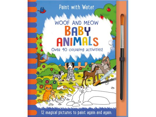 Woof and Meow - Baby Animals: Reusable, Mess-Free Activity Book for Kids Ages 3+
