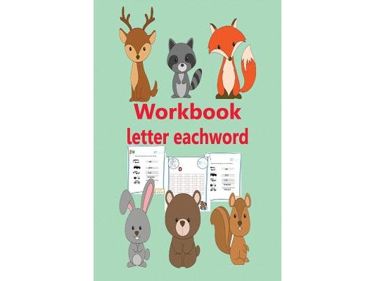 Workbook Letter Eachword: Game Fine the Missing Number Devolop Trace Letters Preschool Practice Reading