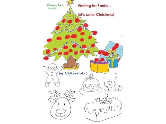 Waiting for Santa...: ...Let's Paint Simple -Lines- Christmas!