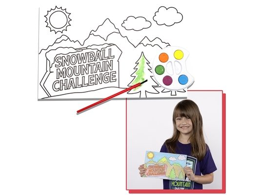 Vbs 2026 Snowball Mountain Challenge Craft Watercolor Mountain Scene Paint Kit (Pkg of 12): Find Your Strength in God