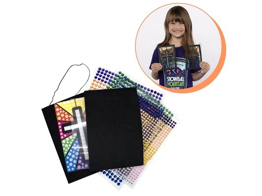 Vbs 2026 Snowball Mountain Challenge Craft Diamond Art Suncatcher (Pkg of 12): Find Your Strength in God