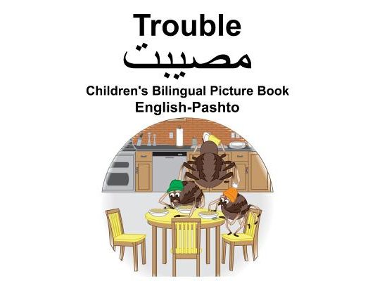 English-Pashto Trouble Children's Bilingual Picture Book