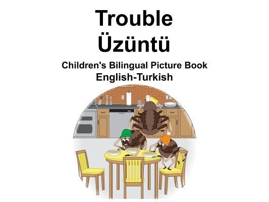 English-Turkish Trouble/Üzüntü Children's Bilingual Picture Book