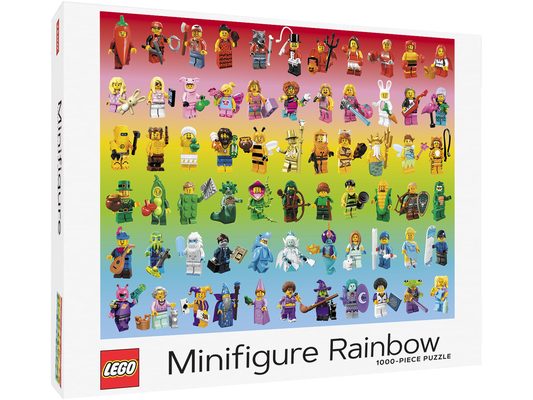 Lego Minifigure Rainbow 1000-Piece Puzzle