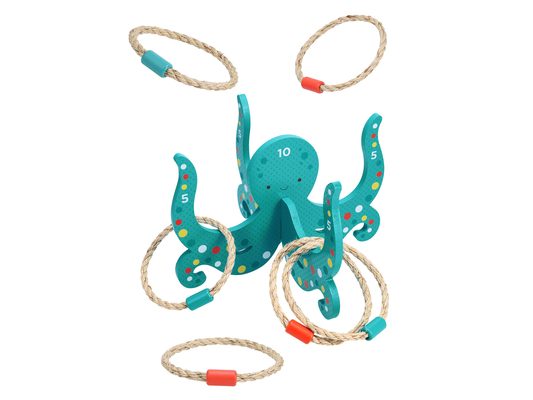 Happy Octopus Wooden Hoopla