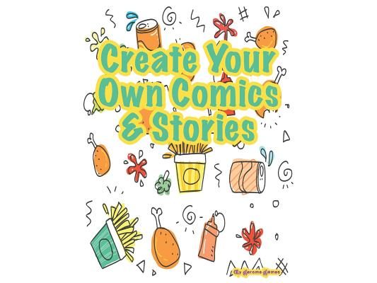 Create your own Comics & Stories: A wonderful and unique comic style layout for boys and girls to create and draw a story or comic book every day
