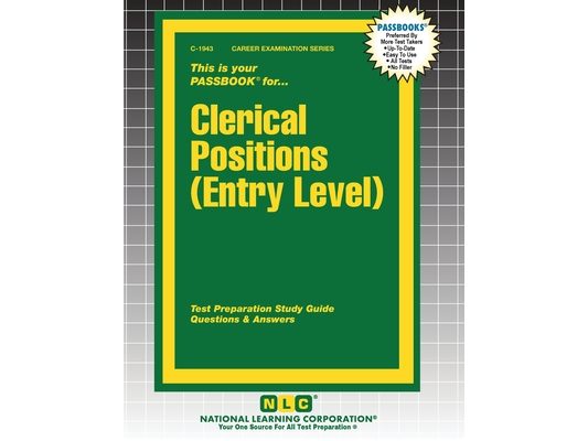 Clerical Positions (Entry Level)