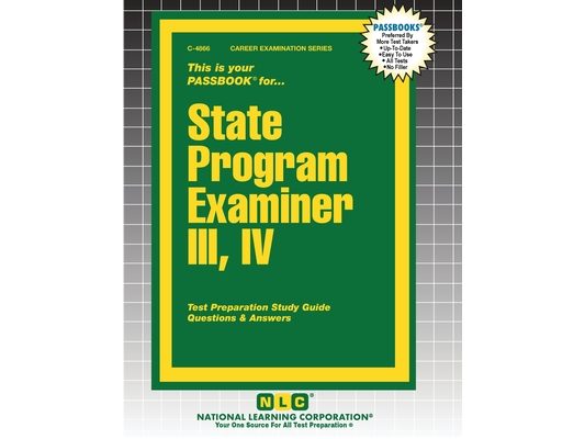 State Program Examiner III, IV