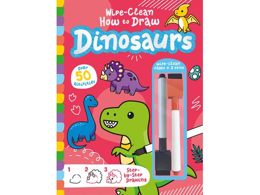 Wipe-Clean How to Draw Dinosaurs