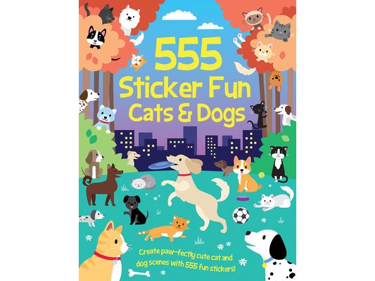555 Sticker Fun - Cats & Dogs