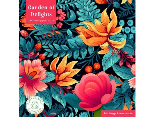 Adult Sustainable Jigsaw Puzzle Garden of Delights: 1000-Pieces. Ethical, Sustainable, Earth-Friendly