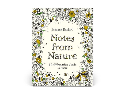 Johanna Basford Notes from Nature: 30 Affirmation Cards to Color