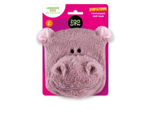 Hand-Puppet Cloth Book Pygmy Hippo