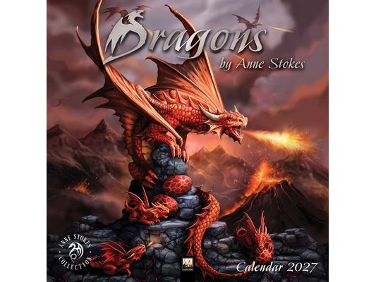 Dragons by Anne Stokes Wall Calendar 2027 (Art Calendar)