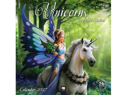 Unicorns by Anne Stokes Wall Calendar 2027 (Art Calendar)