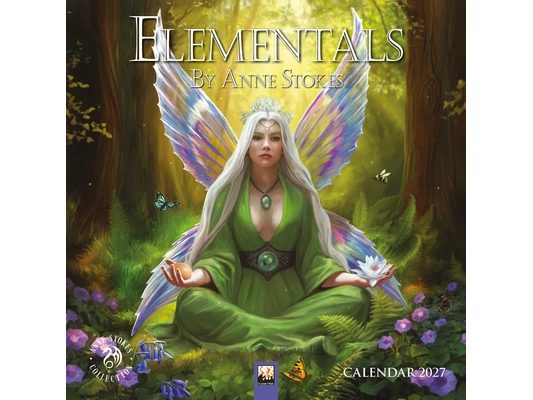 Elementals by Anne Stokes Mini Wall Calendar 2027 (Art Calendar)
