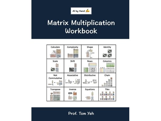 Matrix Multiplication Workbook: Fill-in-the-Blank Puzzles to Build Real Intuition by Hand