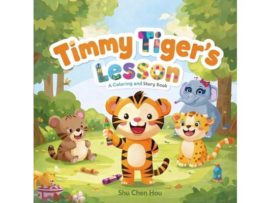 Timmy Tiger's Lesson: A Children's Story and Coloring Book About Sharing and Taking Turns