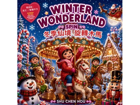 Winter Wonderland Spin 冬季仙境旋轉木馬: A Magical Bilingual English-Traditional Chinese Christmas Adv