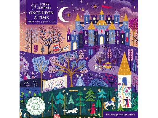 Adult Sustainable Jigsaw Puzzle Jenny Zemanek: Once Upon a Time: 1000-Pieces. Ethical, Sustainable, Earth-Friendly