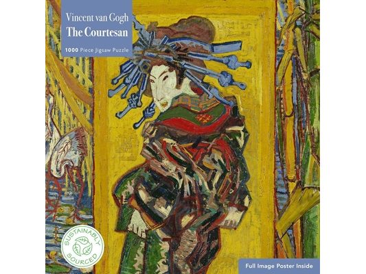 Adult Sustainable Jigsaw Puzzle Vincent Van Gogh: The Courtesan: 1000-Pieces. Ethical, Sustainable, Earth-Friendly