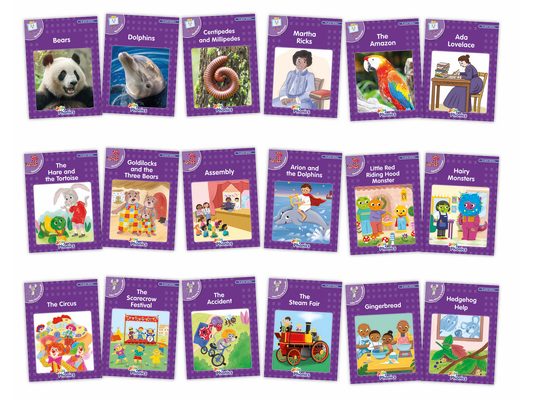 Core Purple Readers Complete Set (18 Books): In Print Letters (American English Edition)