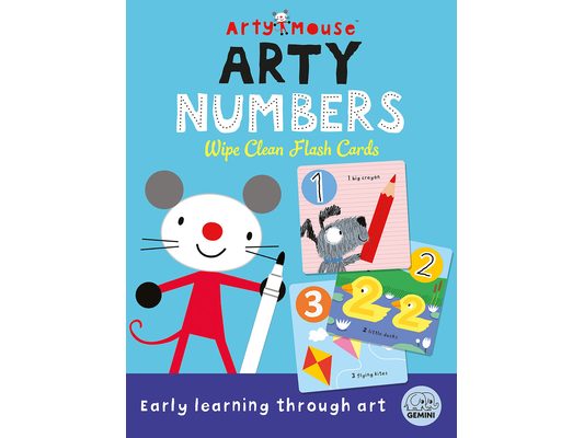 Arty Mouse Numbers Wipe Clean Flash Cards: Number and Counting Practice for Preschool and Early Learners