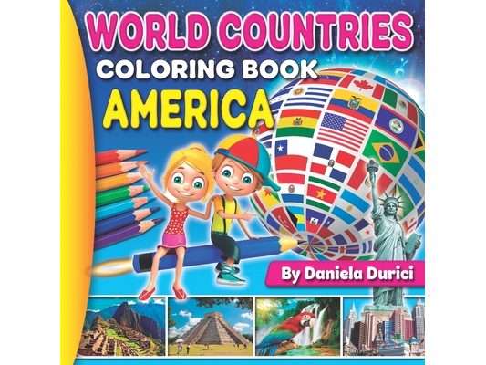 World Countries America: Coloring Book