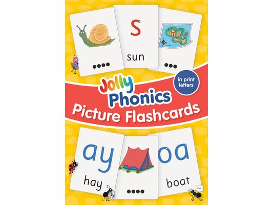 Jolly Phonics Picture Flash Cards: In Print Letters
